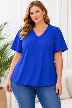 Picture of LACE TOP ROYAL BLUE WITH LINING